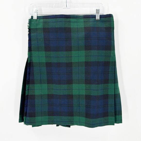 The Kilt tartan kilt for boys sz 11-12 heavy blue green Scottish - Picture 2 of 6